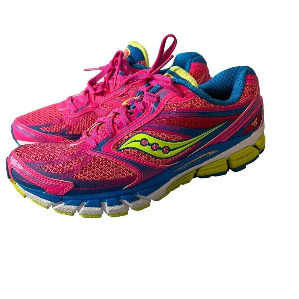 Saucony Guide 8 Running Shoes S10256-4 Pink & Blue Womens Size 9 Workout Gym